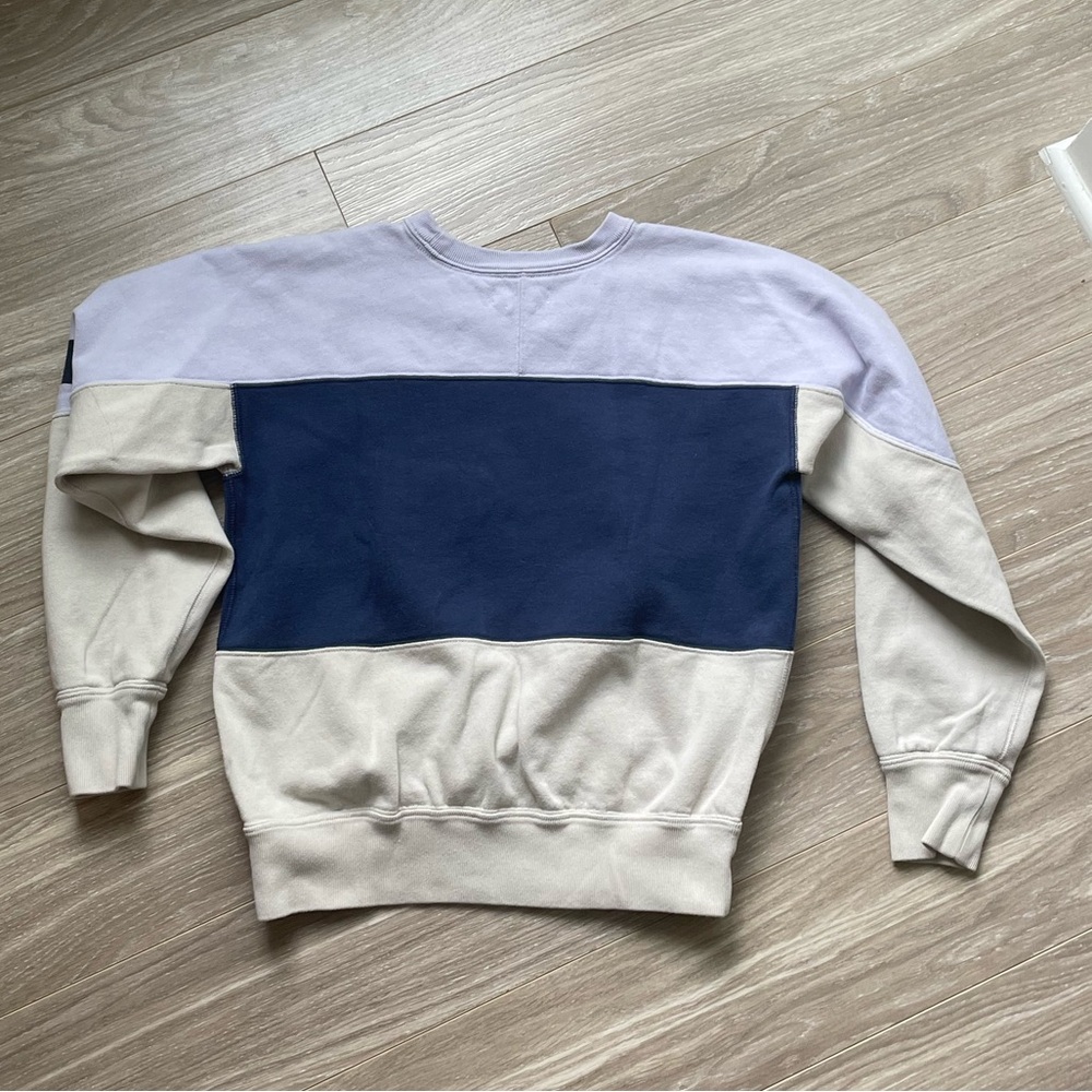 Isabel Marant Etoile Colorblock Gallian Sweater Light Blue Sz 40/L - Picture 14 of 15